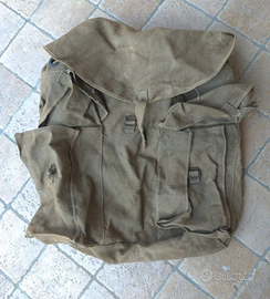 Zaino vintage militare esercito Canvas denim EI