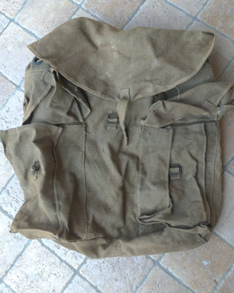 Zaino vintage militare esercito Canvas denim EI