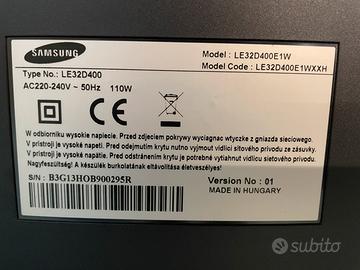TV Samsung LE32D400 32” perfettamente funzionante