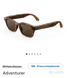 META GLASSES ADVENTURER MAI UTILIZZATI