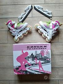 Pattini bambina 2 in uno a roller e ghiaccio n. 32