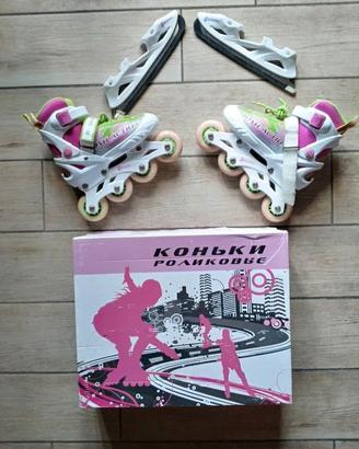 Pattini bambina 2 in uno a roller e ghiaccio n. 32