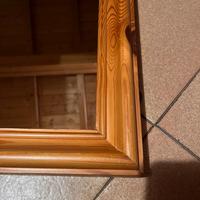 Specchio in legno massiccio