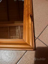 Specchio in legno massiccio