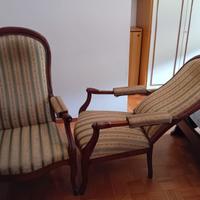 Coppia poltrone vintage stile Luigi Filippo