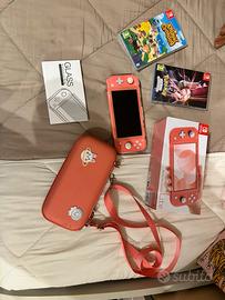 Nintendo switch lite con accessori