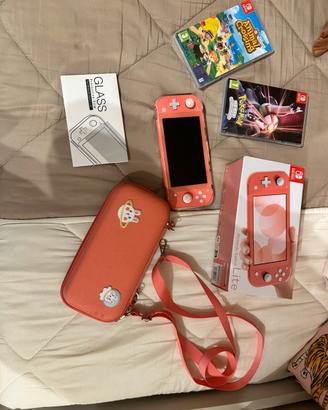 Nintendo switch lite con accessori