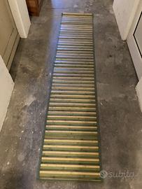 Tappeto listelle legno colore verde