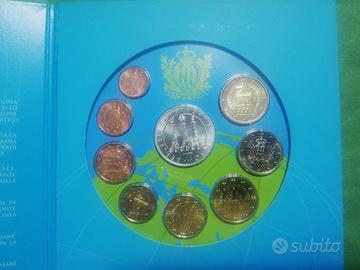 set Euro San Marino 2008 con 5 euro argento 