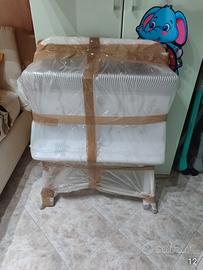 Fasciatoio Brevi con vaschetta bagno e ruote 