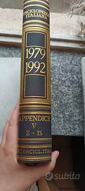 Treccani completa 49 volumi pelle oro 5 appendici