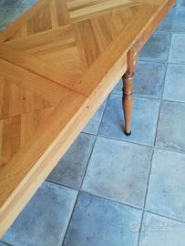 2 Panche 240x44cm Rovere Larice Massello