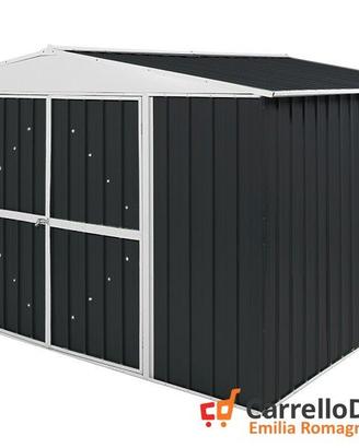 Box in Acciaio da giardino 360x345cm nero