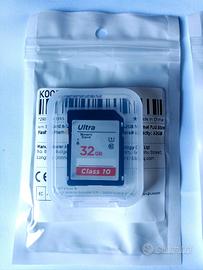 Scheda di memoria SD 32GB Classe 10 per fotocamera