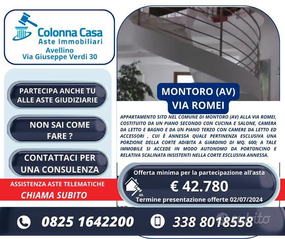 Appartamento 2 livelli con box e giardino Montoro