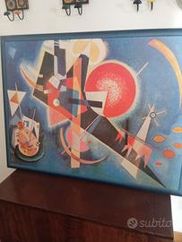 Stampa Kandinsky su legno completa di cornice