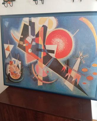 Stampa Kandinsky su legno completa di cornice