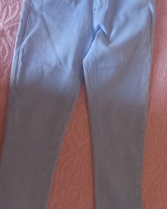 Jeans di cotone celeste XS