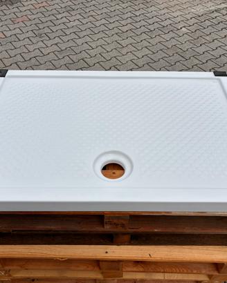 Piatto doccia in ceramica 120x80 bianco lucido