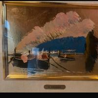 Grasso-  dipinto d’ autore su fogli d ‘oro