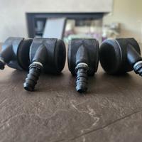 n°4 ruote per aspirapolvere a bidone Karcher WD3