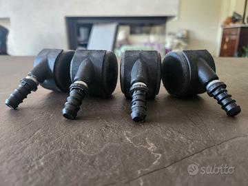 n°4 ruote per aspirapolvere a bidone Karcher WD3