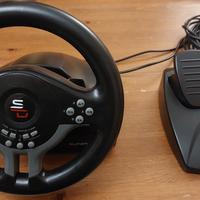 Volante con pedaliera