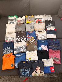 Lotto abbigliamento invernale bambino 7/8 anni 