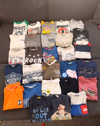 Lotto abbigliamento invernale bambino 7/8 anni 