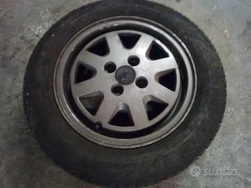 4 CERCHI LEGA + GOMME TERMICHE 175 65 R14  FIAT