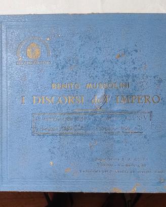 raccolta dischi  "i discorsi del Duce" 1935