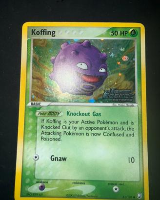 Koffing stamped Ex Team Rocket Returns
