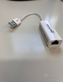  Adattatore USB 2.0 con porta Ethernet LAN 100Mbps