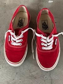 Vans basse clearance rosse