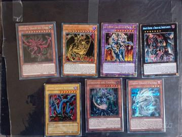 Lotto di 7 carte di Yu-Gi-Oh con rarità diverse 