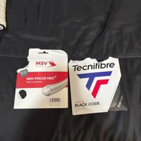 Corde Racchetta tennis  Tecnifibre e MSV