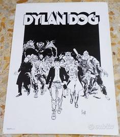 Dylan Dog Poster  Locandina 1989 Angelo Stano