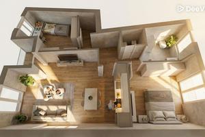 Trivano di 94 mq via Santa Maria Chiara