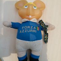 Pupazzo di Topo Gigio Forza Azzurri