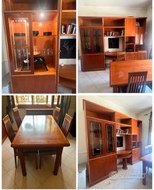 Mobile legno massello artigianale set completo