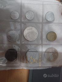 Collezione Di 9 Monete Fior Di Conio Zecca Italian