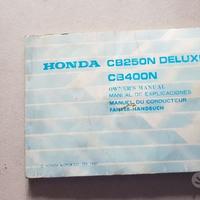 Honda CB 250 N Deluxe 400 N 1981 manuale uso epoca
