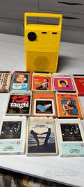 Mini King Stereo 8 Giallo + 12 Cartucce Vintage
