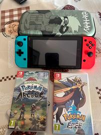 Nintendo con giochi 