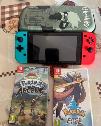 Nintendo con giochi 