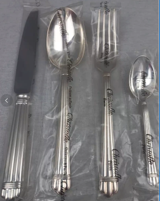 Christofle Aria silver lotto 60 posate nuove