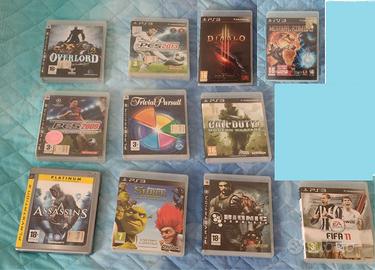 Lotto 11 Giochi PS3 funzionanti con le custodie