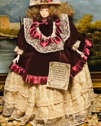 Bambola Biscuit, in porcellana da collezione.