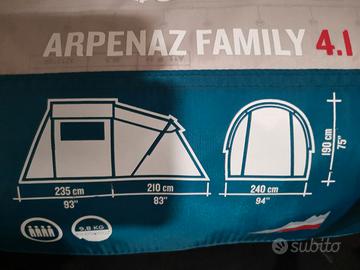 Tenda da campeggio Quechua arpenaz family 4.1
