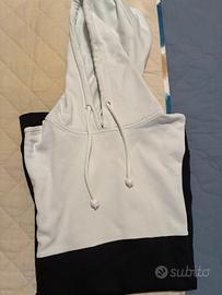 Felpa white / black
